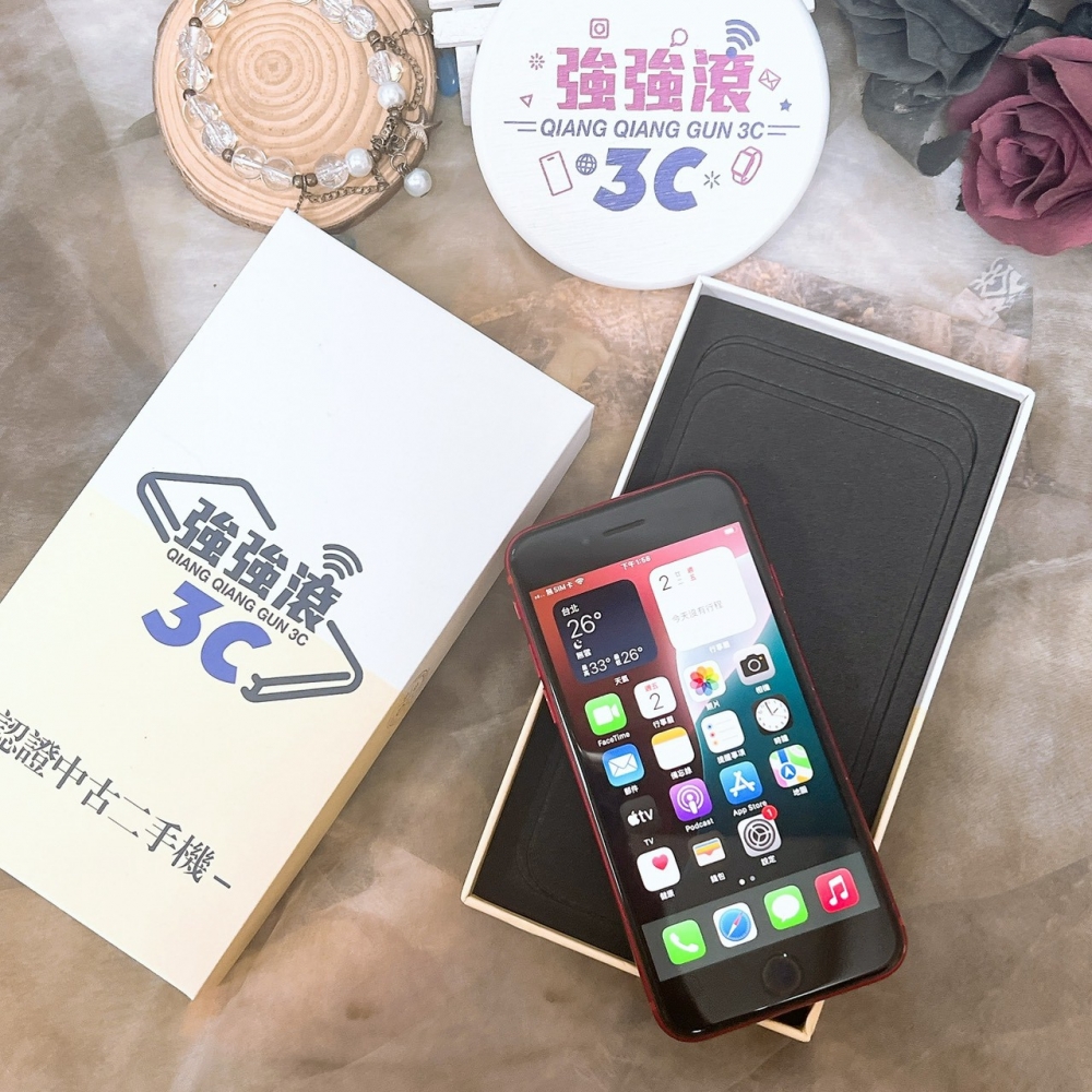 佳里-二手 iPhone SE2 64G 紅色*34677（店家保固）