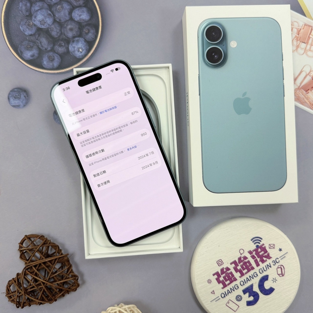 歸仁- 二手iPhone 16 128G 綠色*76755（店家保365天）