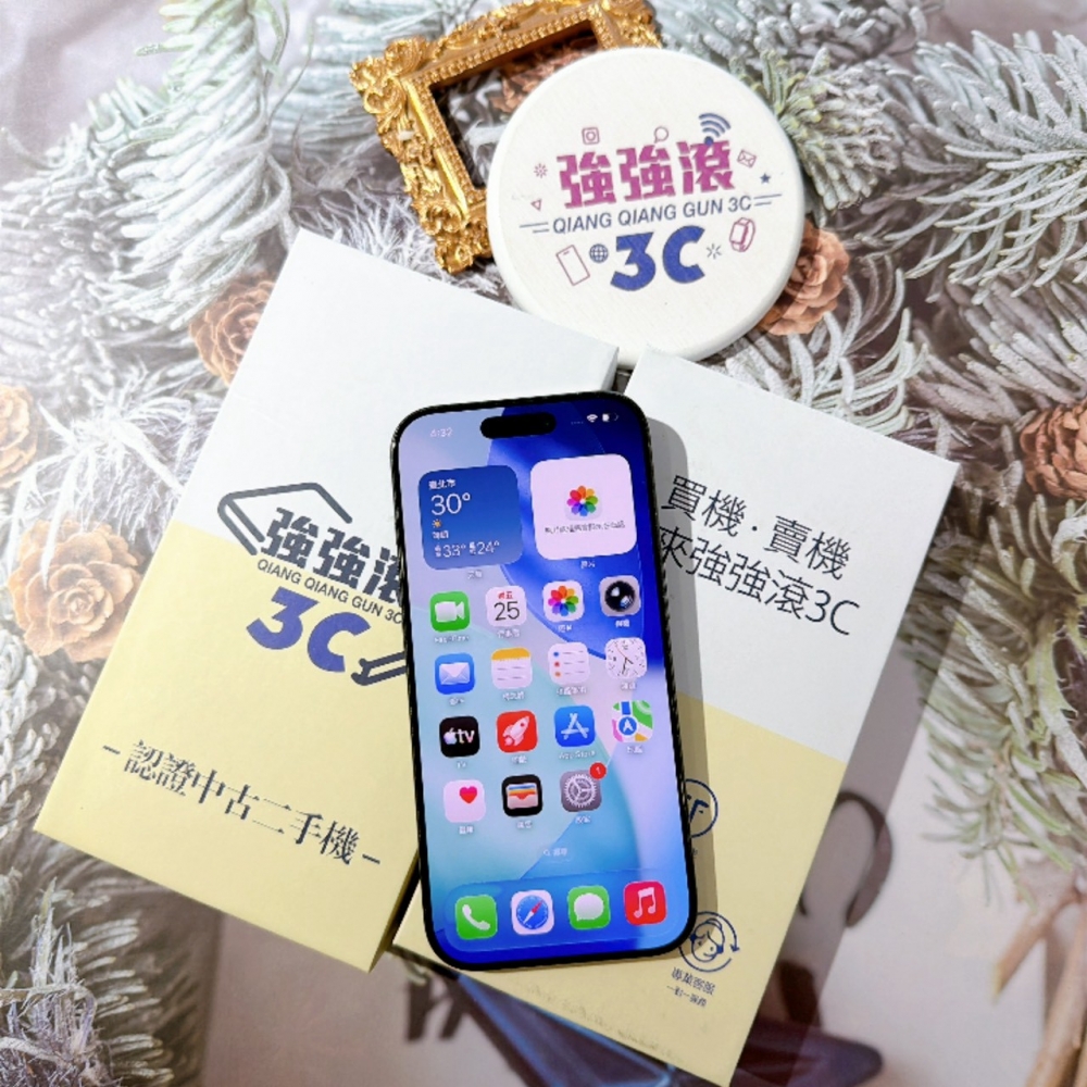 善化-二手 iPhone16 Pro 256G 黑色#80332（店家保固）