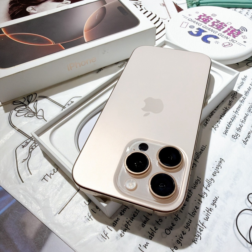 善化-二手 iPhone16 Pro 128G 金色#74755 （店家保固365天）