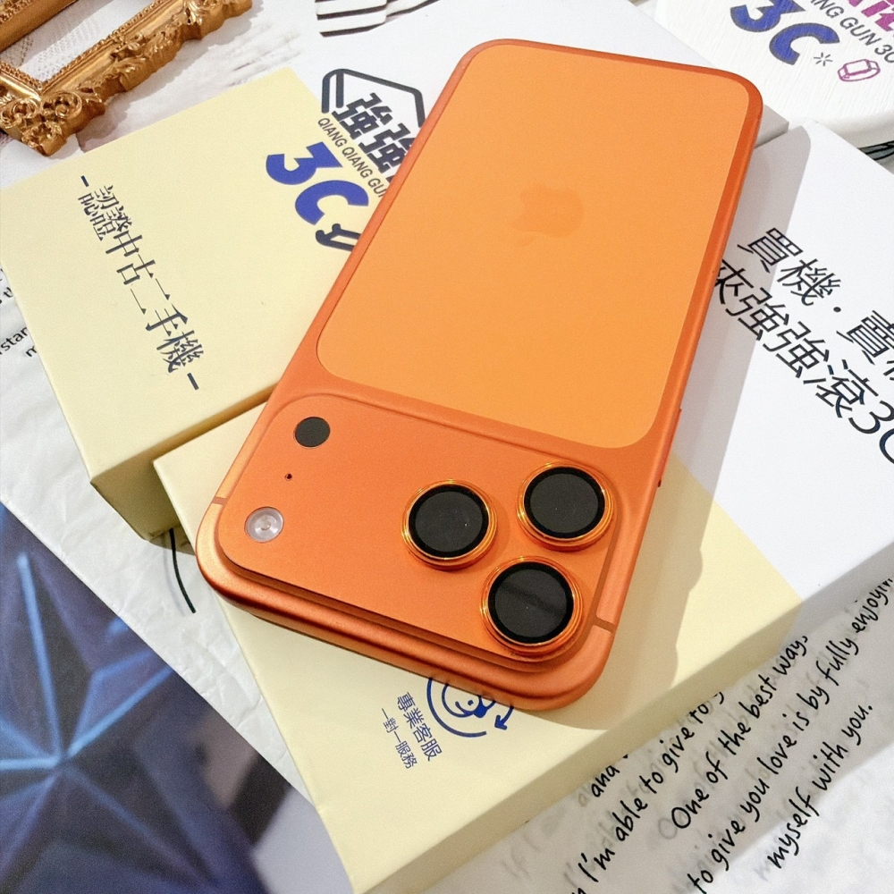 善化-二手 iPhone17 Pro Max 256G 橘色#24625（原廠保固）