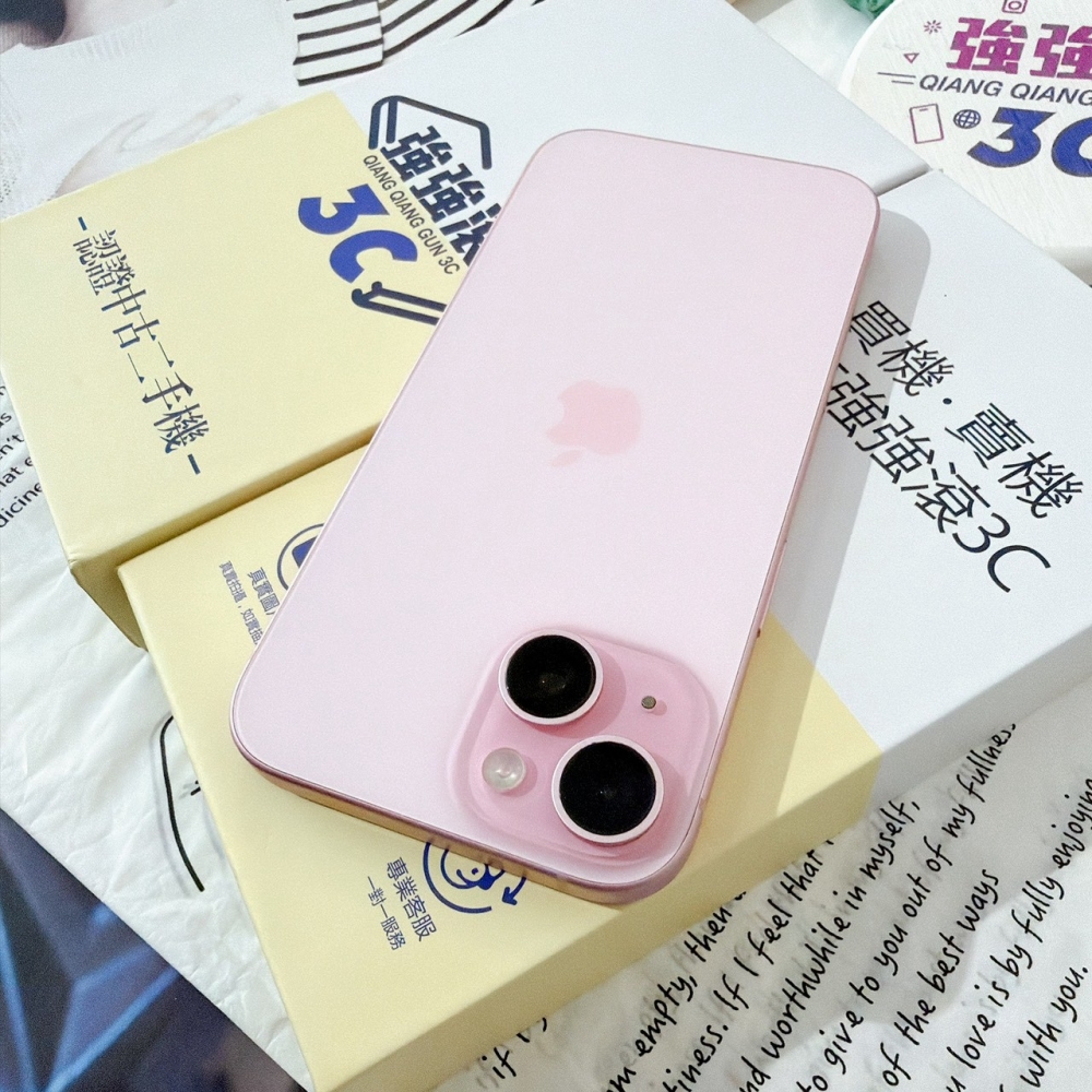 善化-二手iPhone15 256G 粉色*69430（店家保固）