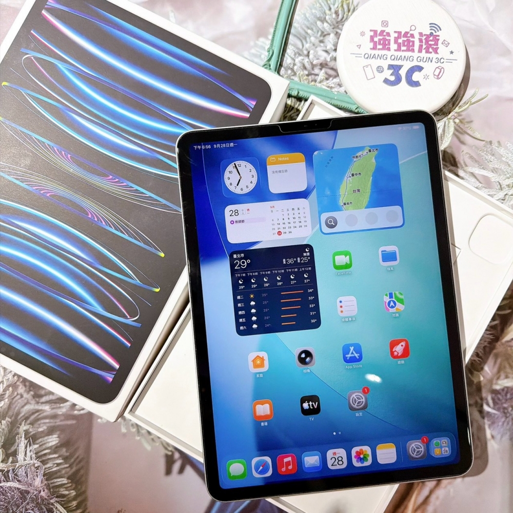 善化-二手 ipad pro M2 11吋 wifi （四代）128G 灰色#H4H3Y（店家保固90）