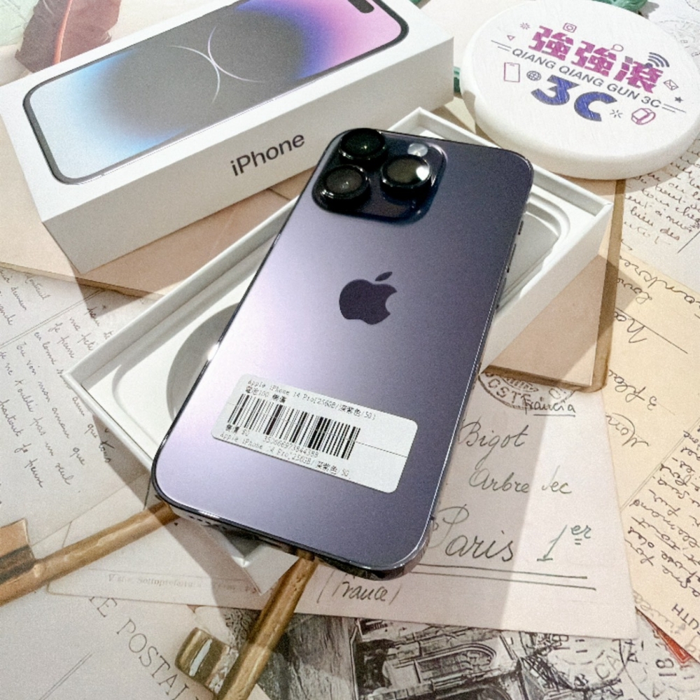善化-二手 iPhone14 Pro 256G 紫色#44388 (店家保固365天)