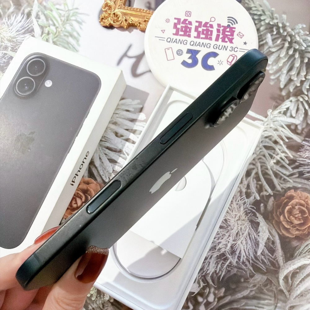善化-二手 iPhone16 128G 黑色#97436(原廠保固)