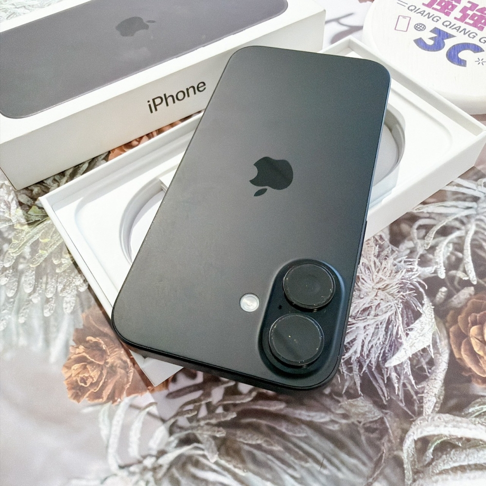 善化-二手 iPhone16 128G 黑色#97436(原廠保固)