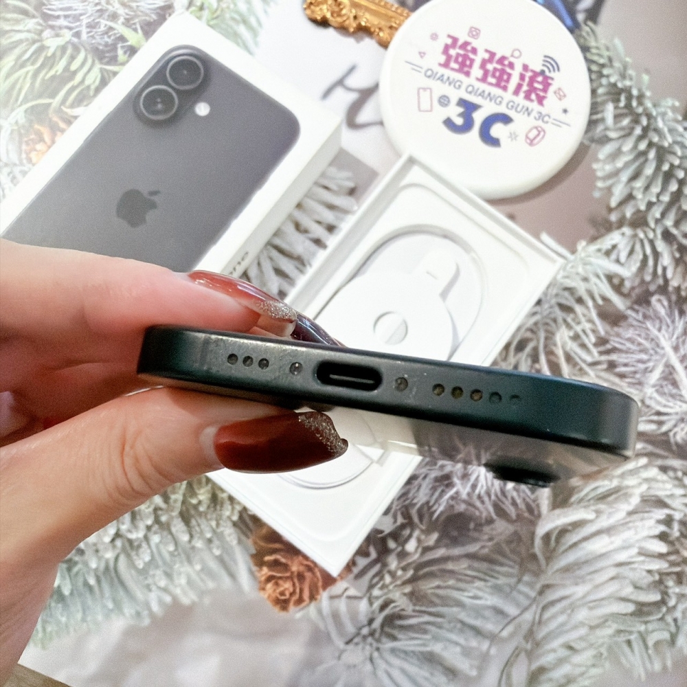 善化-二手 iPhone16 128G 黑色#97436(原廠保固)