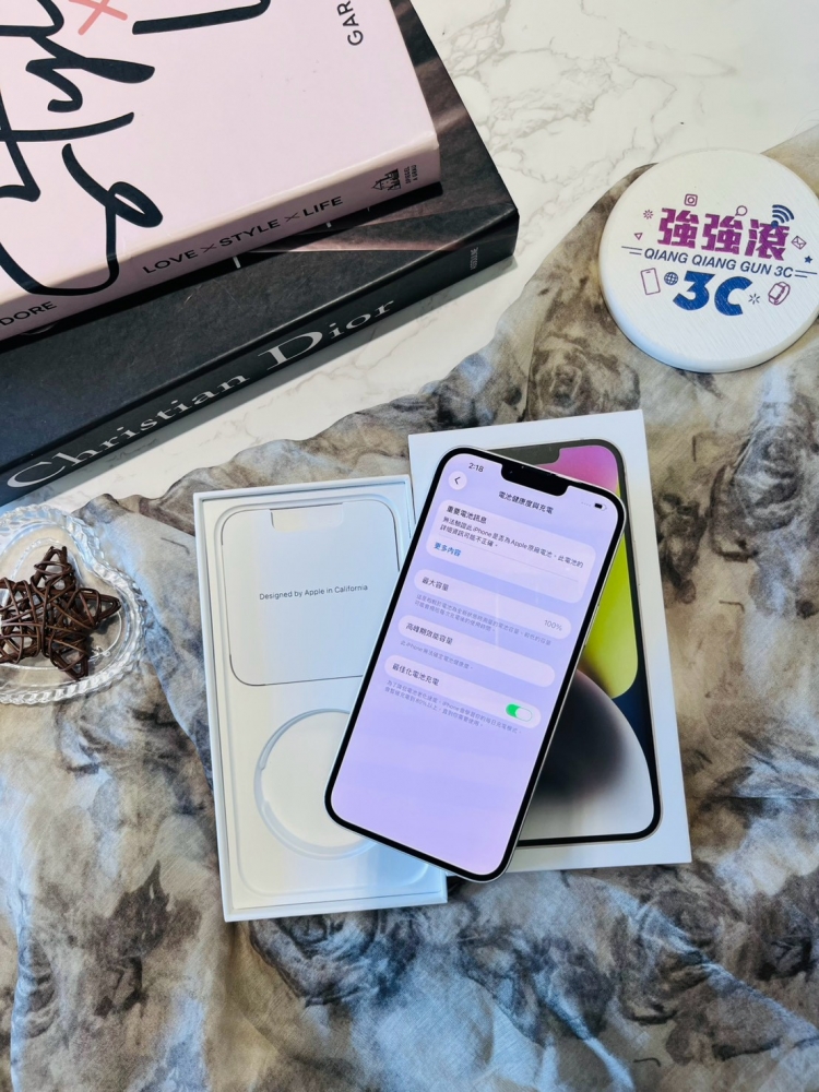二手 iPhone14Plus 256G 白色*10904(店家保固)