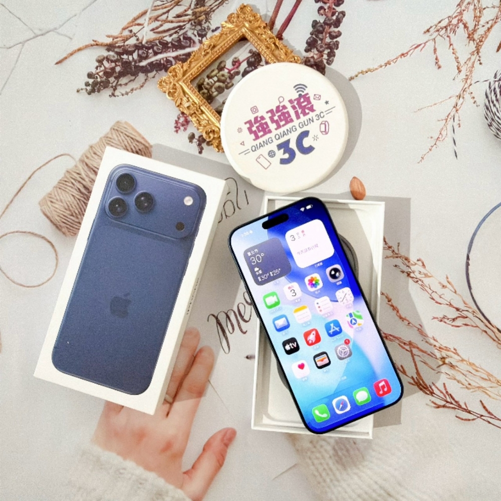 善化-二手 iPhone17 Pro Max 256G 藍色#12074(店家保固)