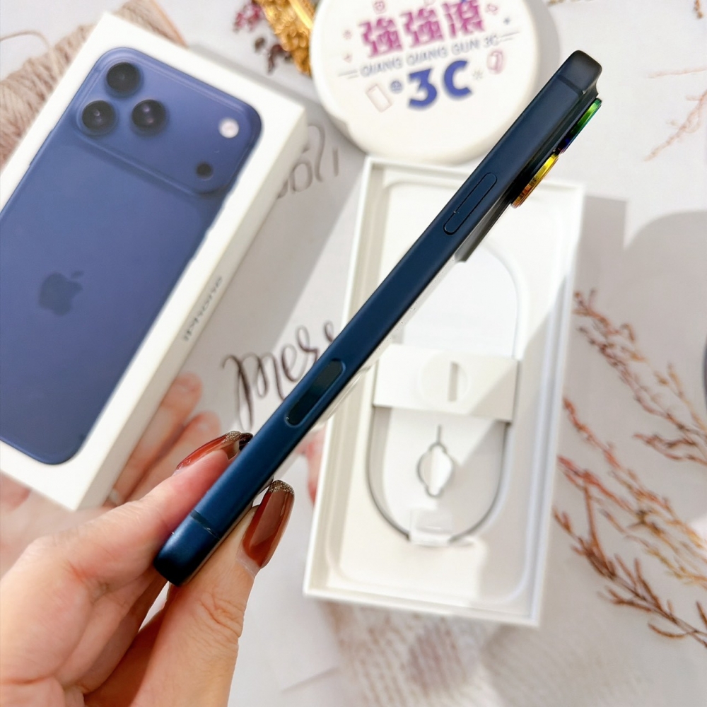善化-二手 iPhone17 Pro Max 256G 藍色#12074(店家保固)