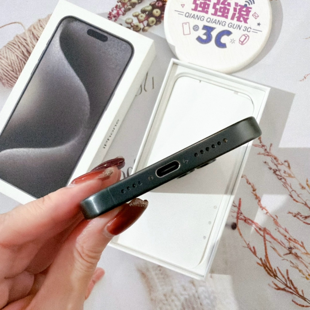善化-二手 iPhone15 Pro Max 256G 黑色#57428(店家保固)