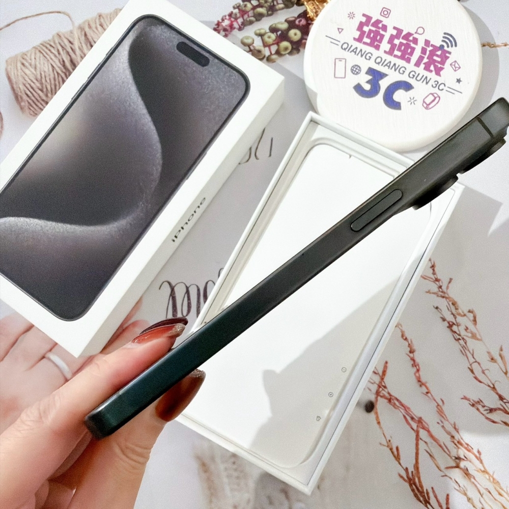 善化-二手 iPhone15 Pro Max 256G 黑色#57428(店家保固)