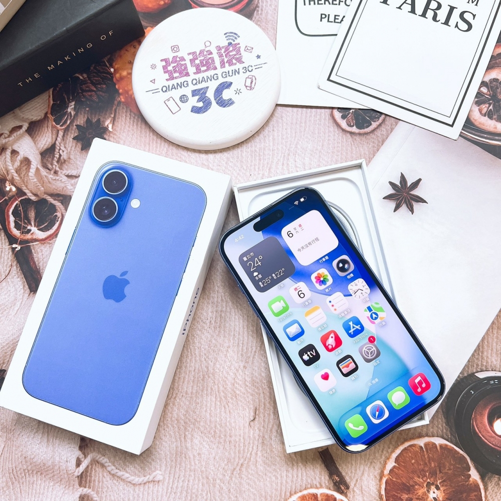 二手 iPhone16 128G 藍色*33610(店家保固)