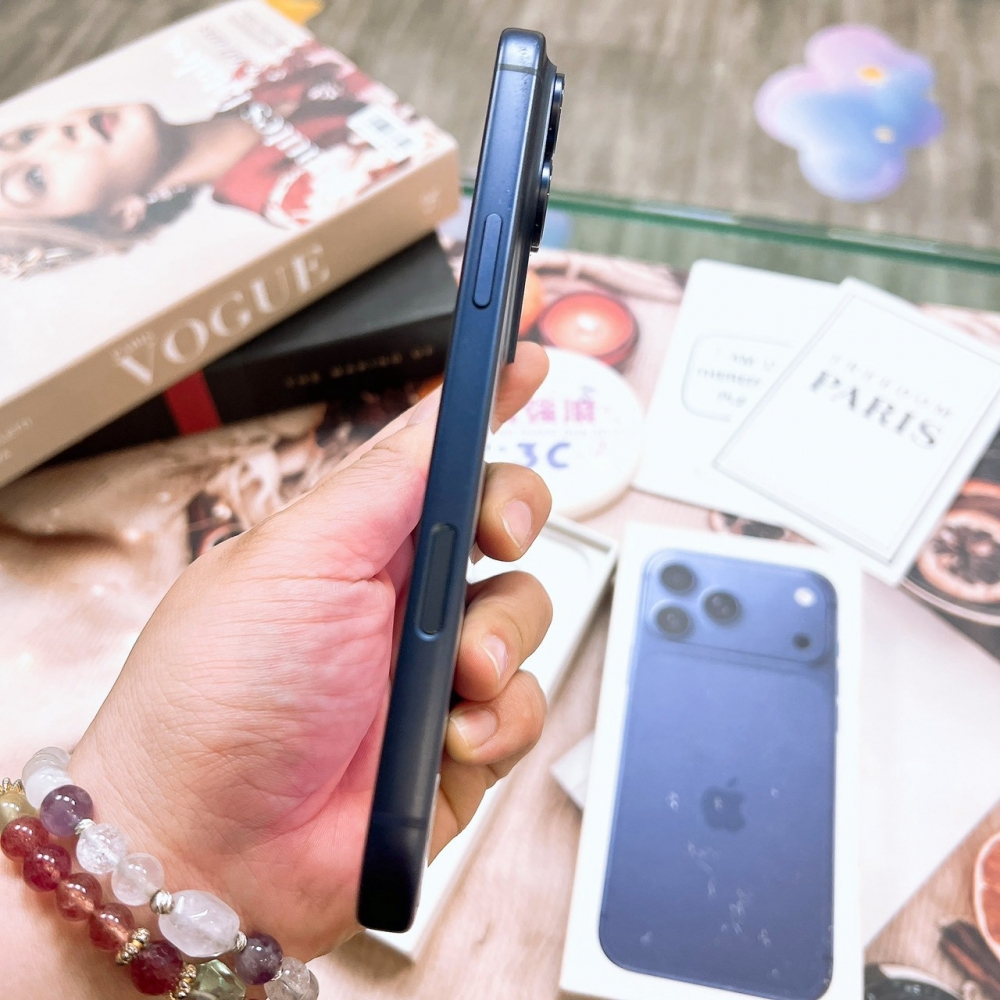 二手iPhone17 Pro Max 256G 藍色#24682(店家保固)