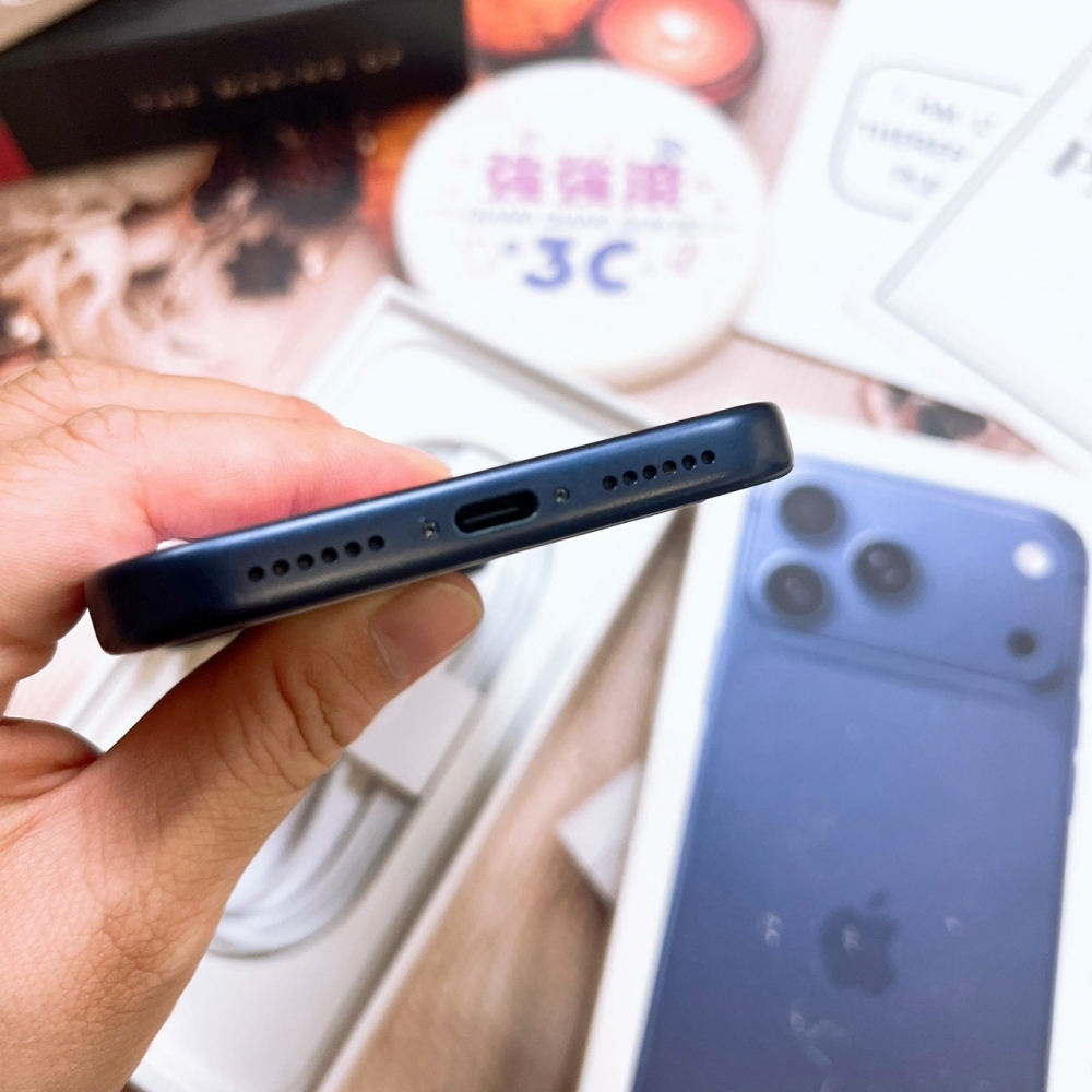 二手iPhone17 Pro Max 256G 藍色#24682(店家保固)