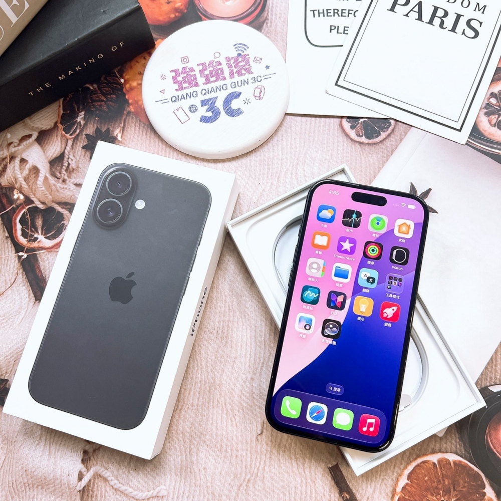 二手 iPhone16 256G 黑色*33465(店家保固)