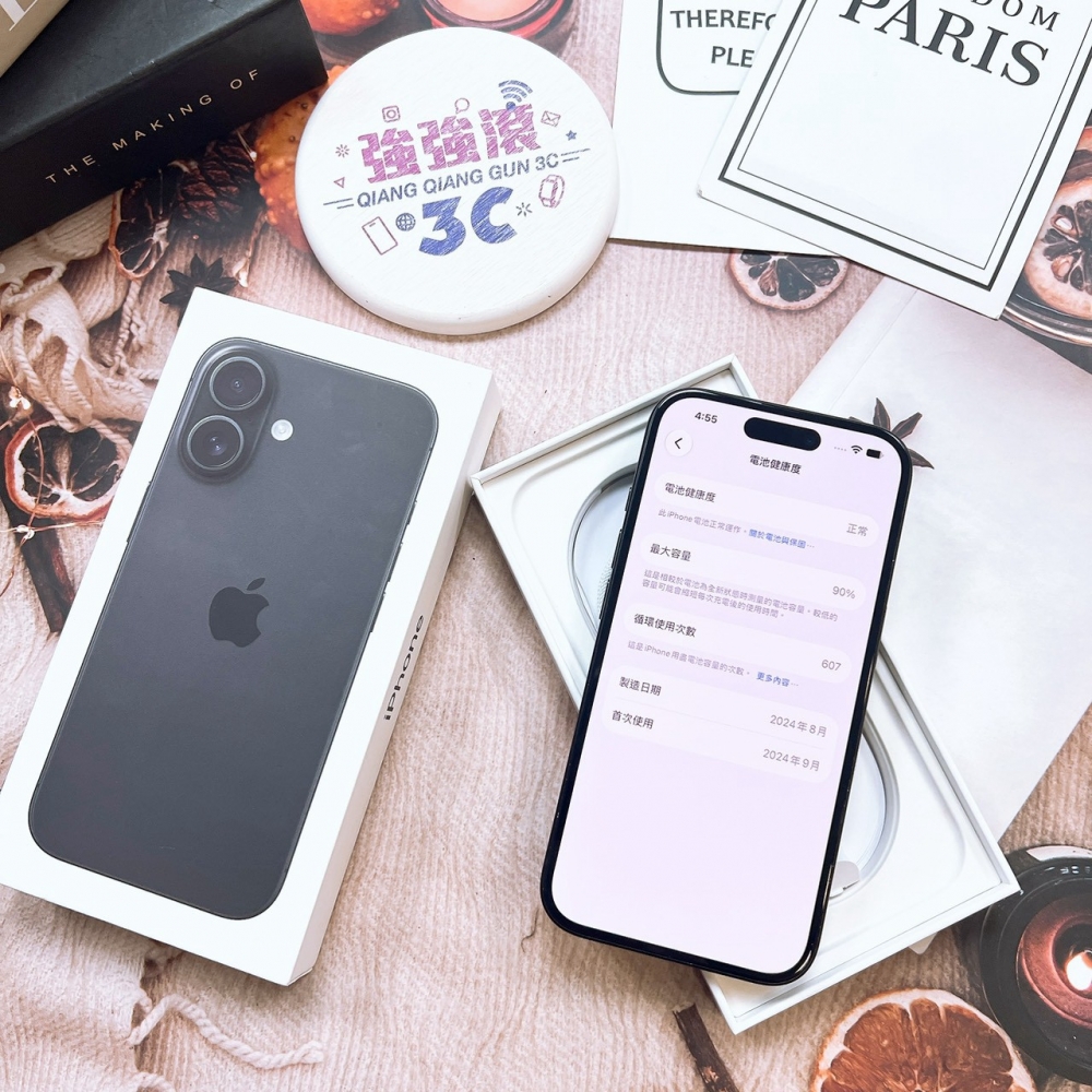 二手 iPhone16 256G 黑色*33465(店家保固)