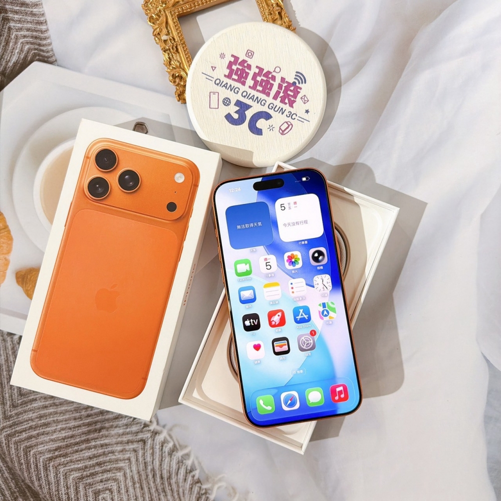 善化-二手 iPhone17 Pro Max 256G 橘色#80015(原廠保固)
