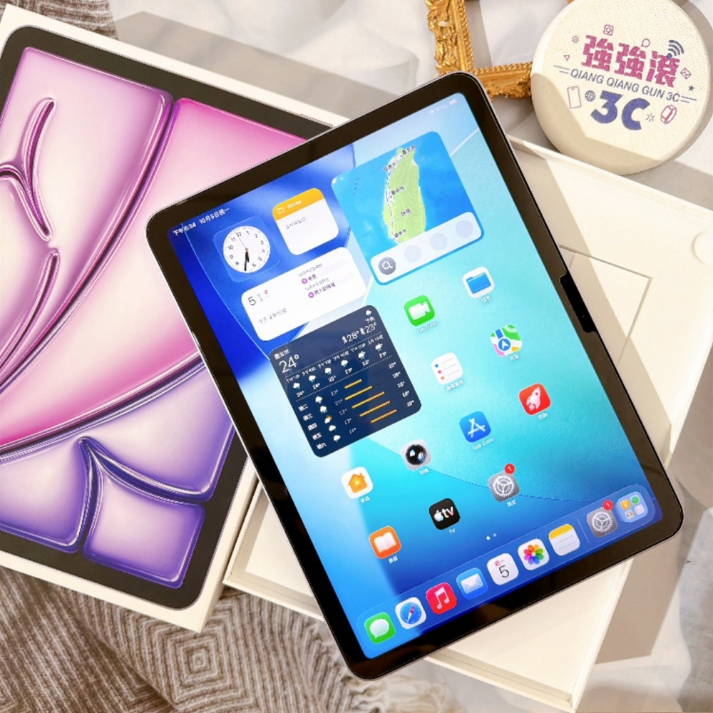 善化-二手 iPad air11吋 m3 wifi 128G 紫色#cgqcw（原廠保固）