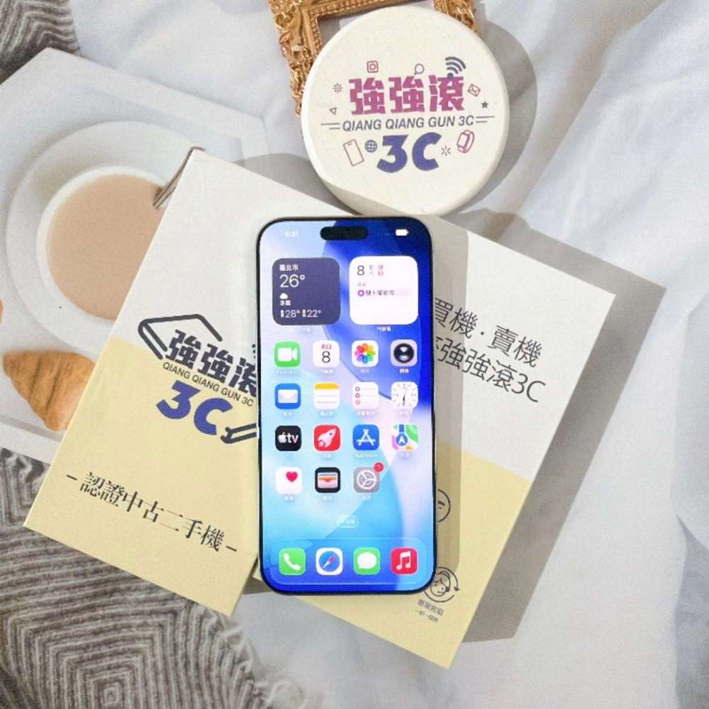 善化-二手iPhone16 Pro Max 256G 白色#36428(店家保固)