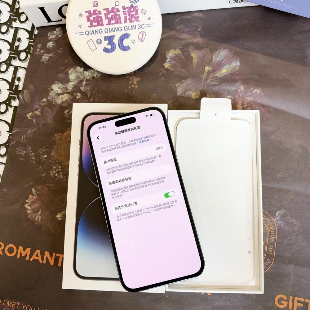鹽行-二手 14 pro max 512G 紫色 #01102(店家保固)