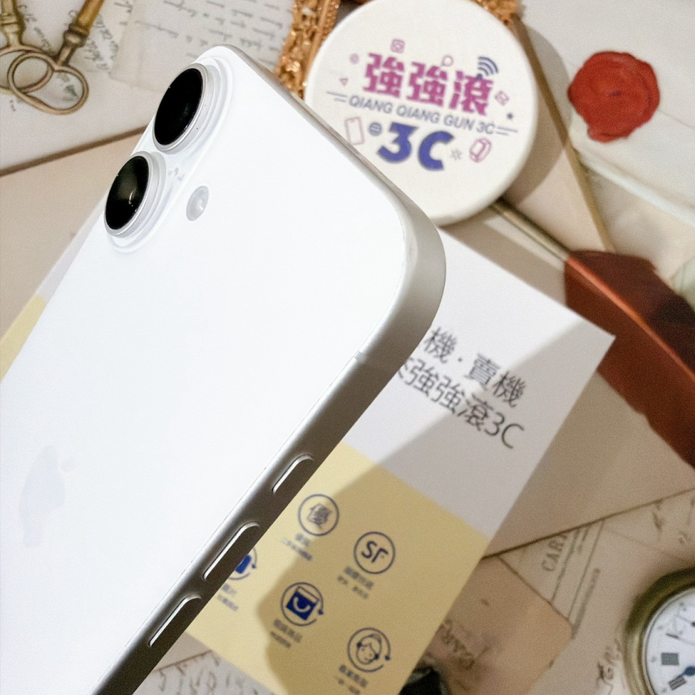 善化-二手 iPhone16 Plus 128G 白色#35230（店家保固）