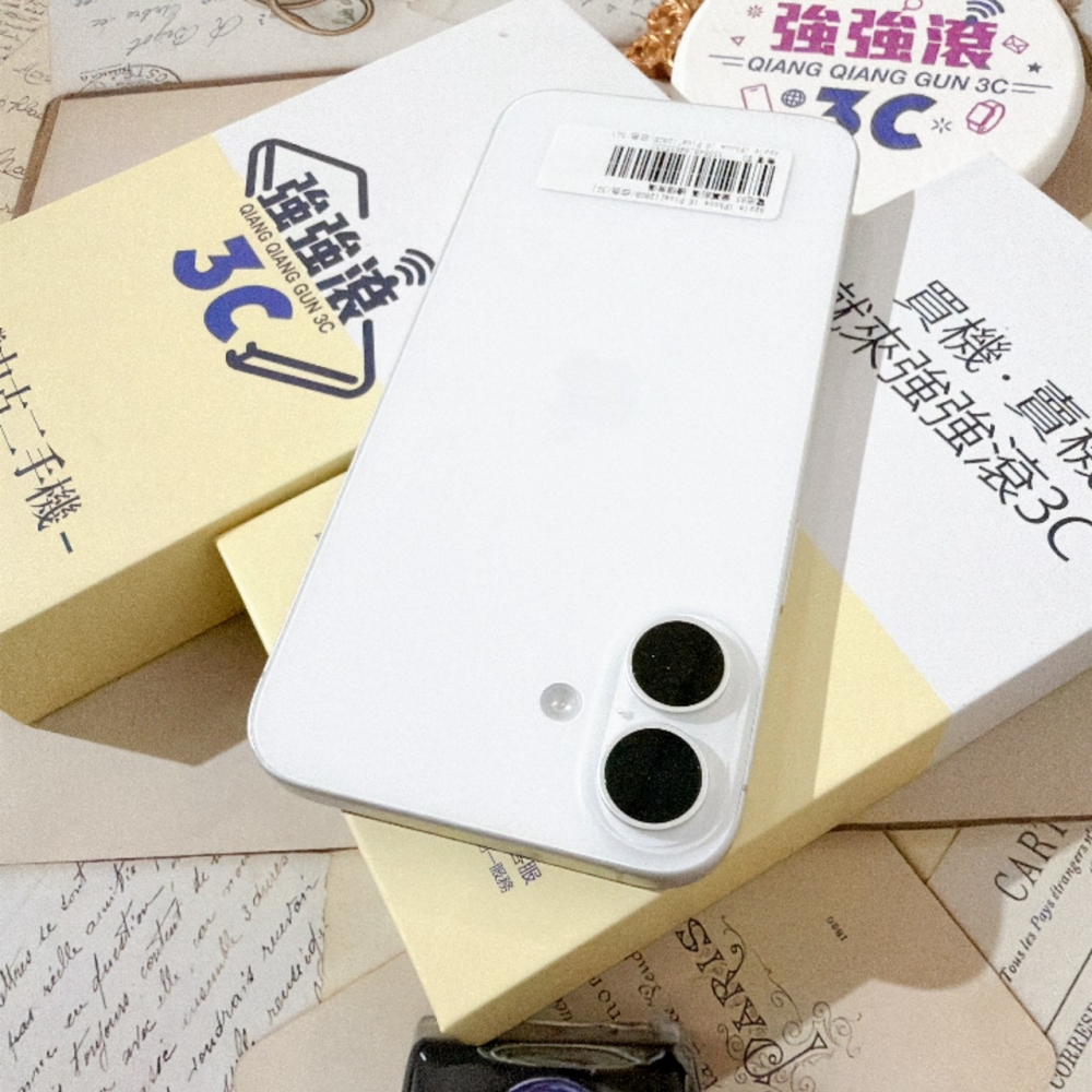 善化-二手 iPhone16 Plus 128G 白色#35230（店家保固）