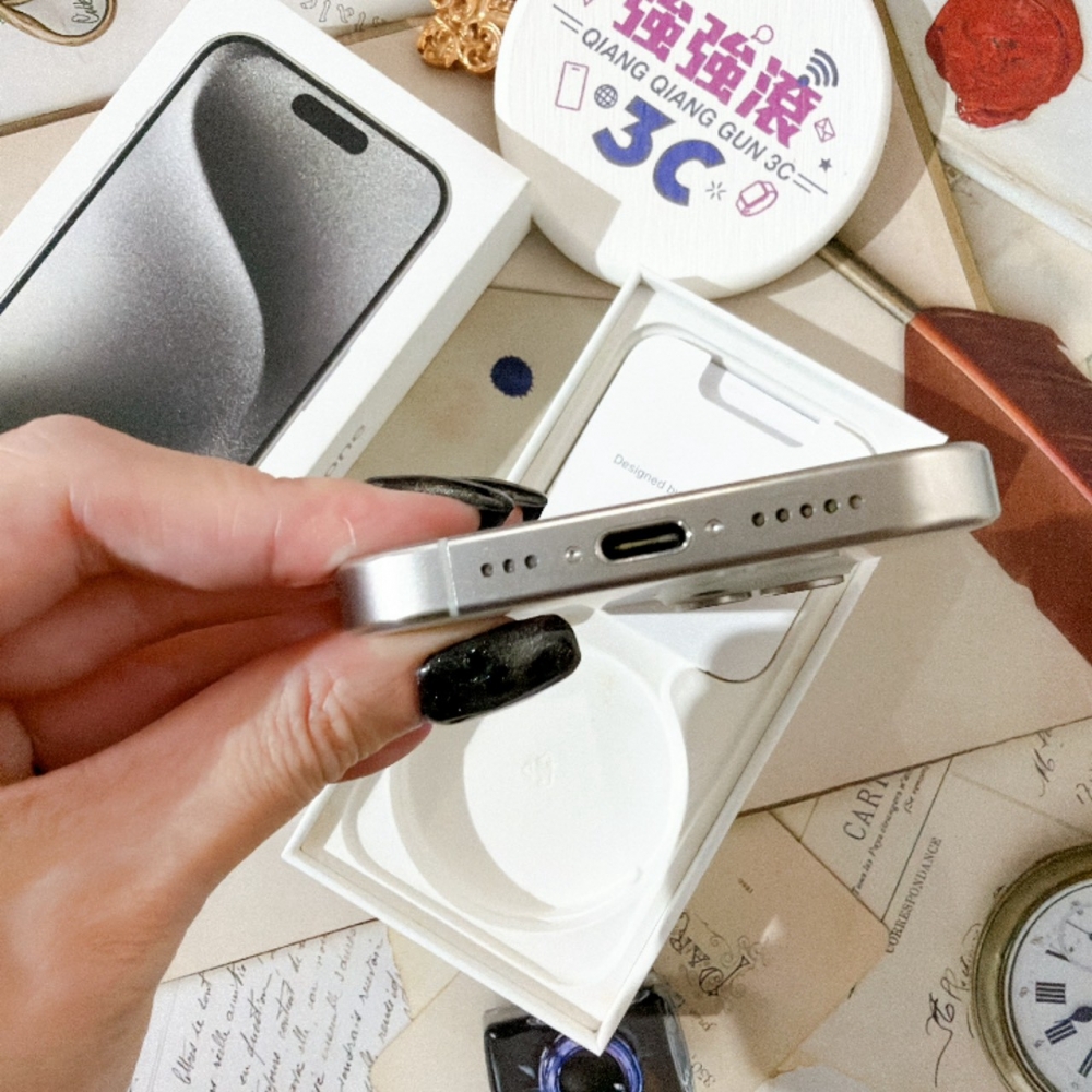 善化-二手 iPhone15 Pro 128G 白色#48750(店家保固)