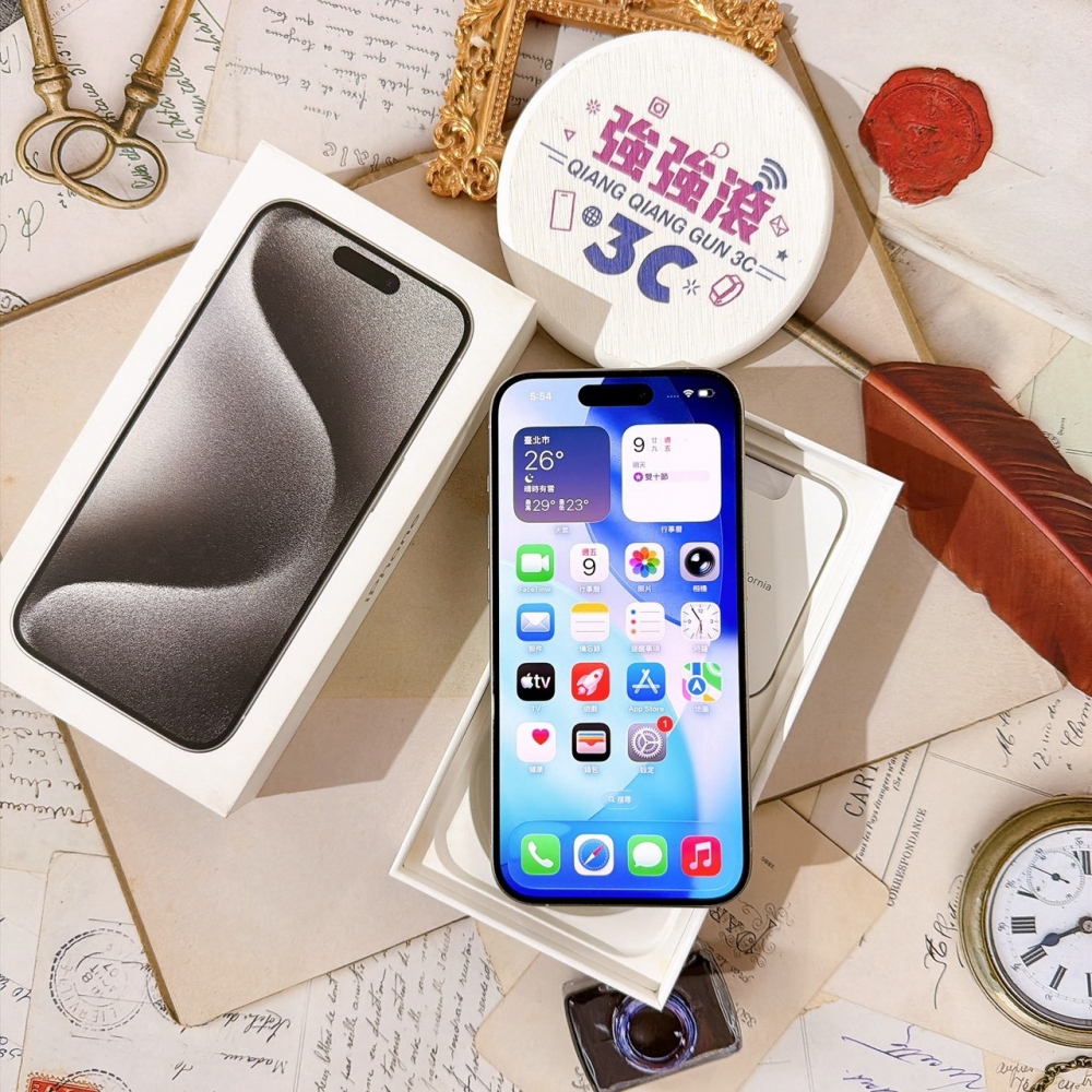 善化-二手 iPhone15 Pro 128G 白色#48750(店家保固)