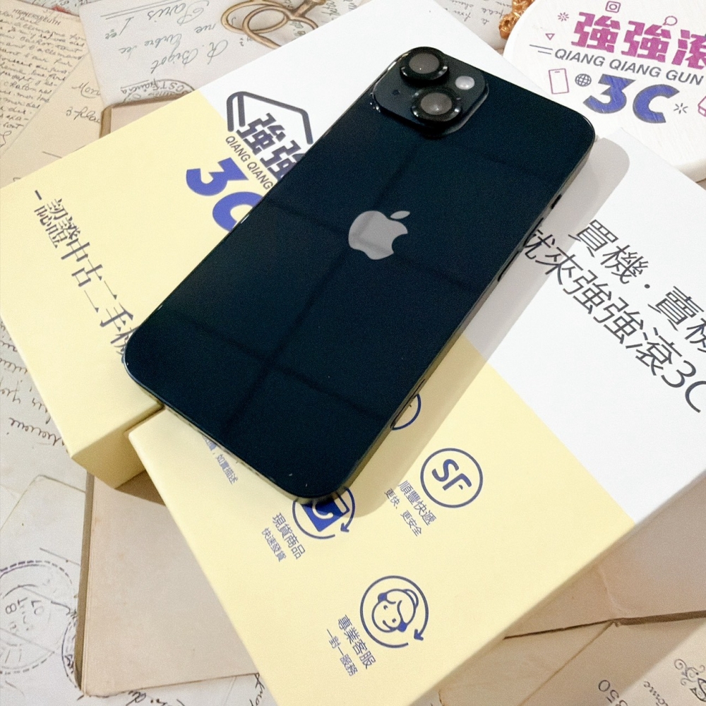 善化-二手 iPhone14 256G 黑色#20239（店家保固）