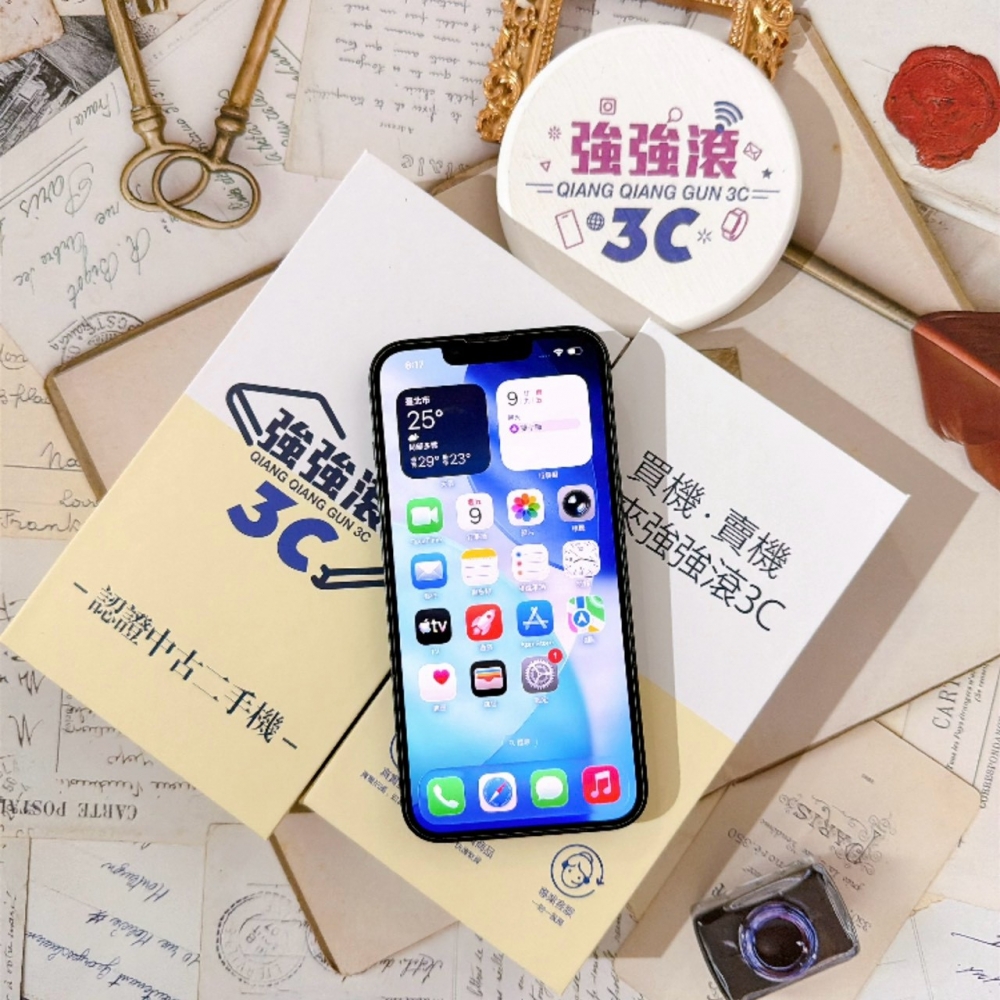 善化-二手 iPhone14 256G 黑色#20239（店家保固）