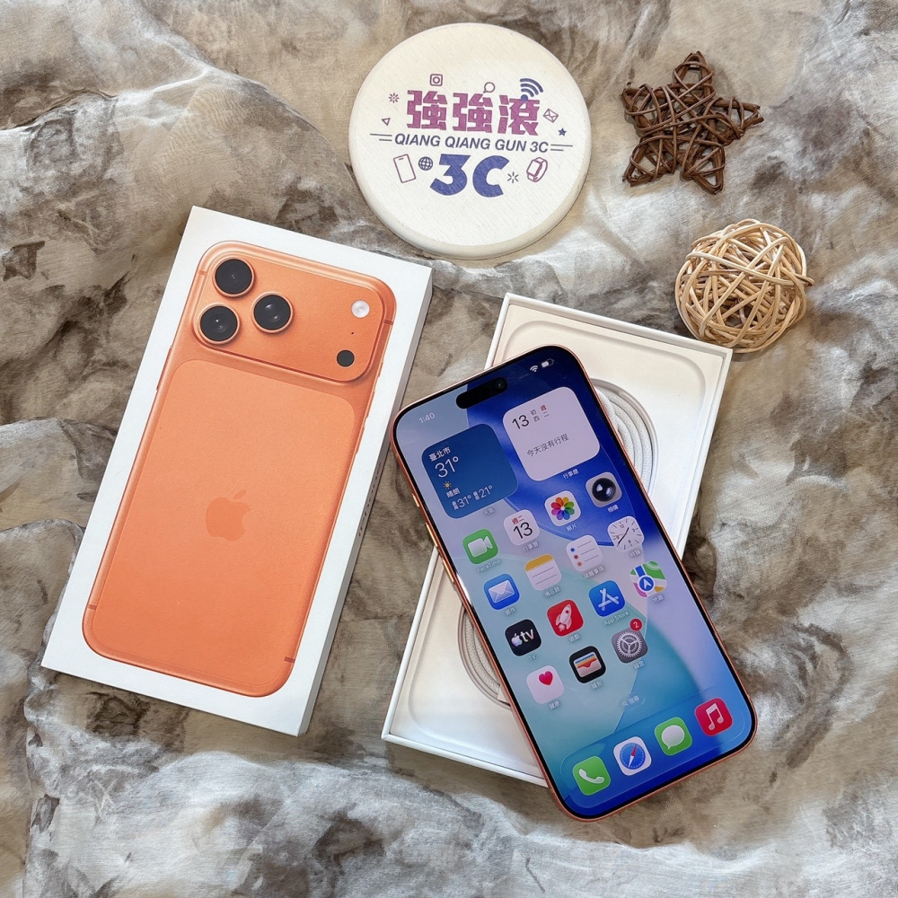 二手 iPhone17Pro MAX512G 橘色*91766(店家保固)