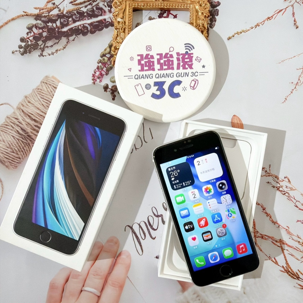 善化-二手 iPhoneSE2 128G 白色#39207（店家保固）