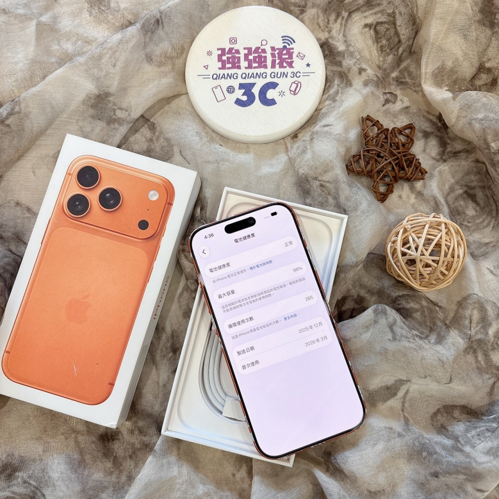 二手 iPhone17Pro 512G 橘色*83762(原廠保固)