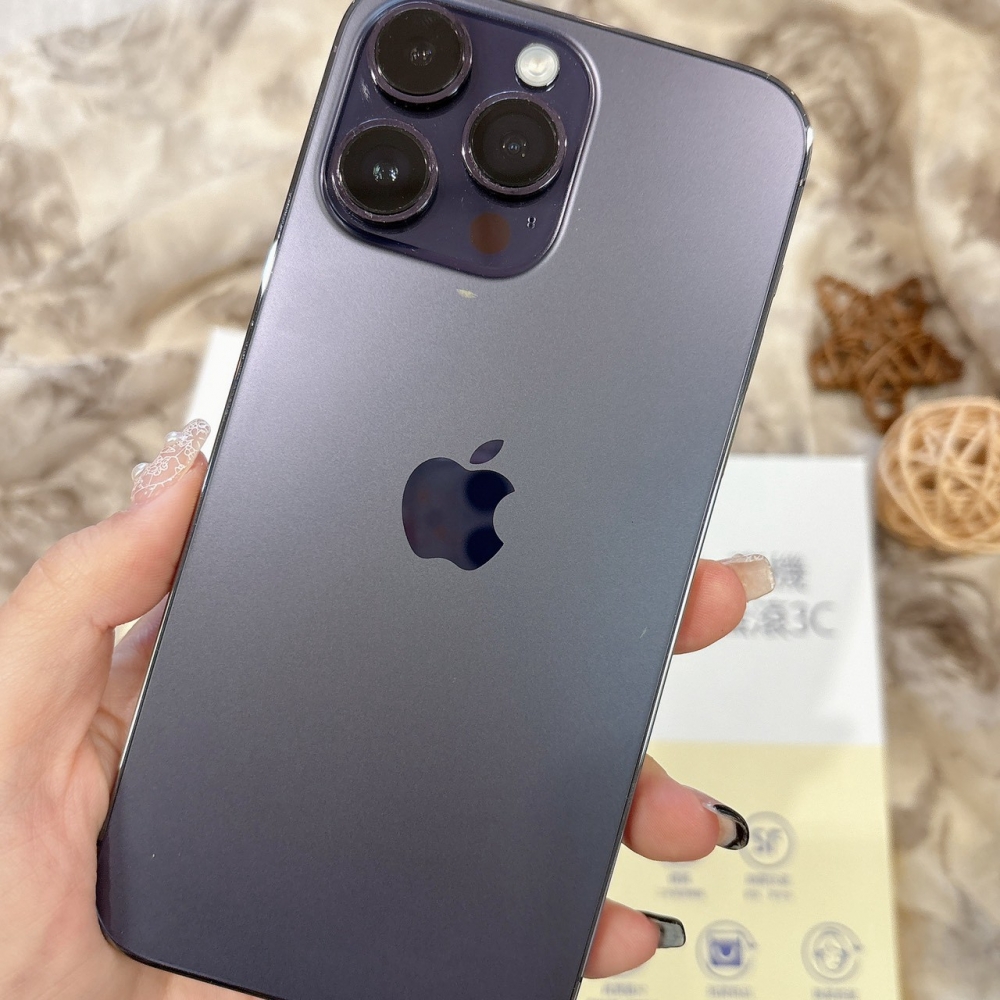 二手 iPhone14 PRO MAX 256G 紫色#00748(店家保固365天)
