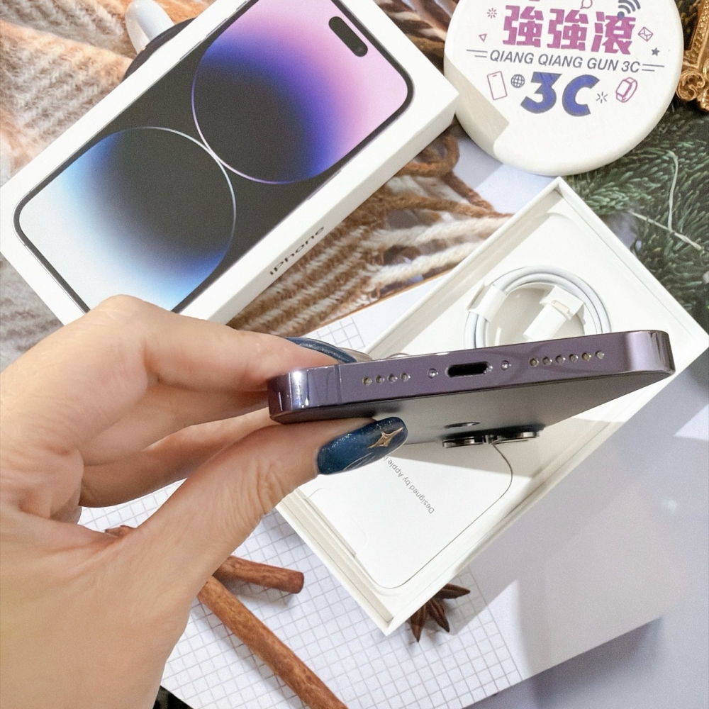 善化-二手 iPhone14 Pro 128G 紫色#03839(店家保固)