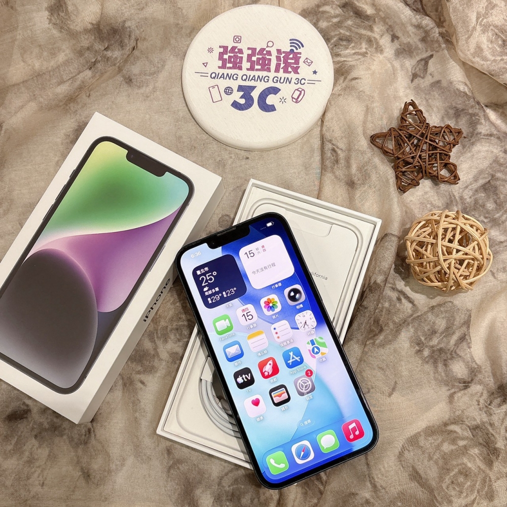 二手 iPhone14 128G 黑色*35078(店家保固)