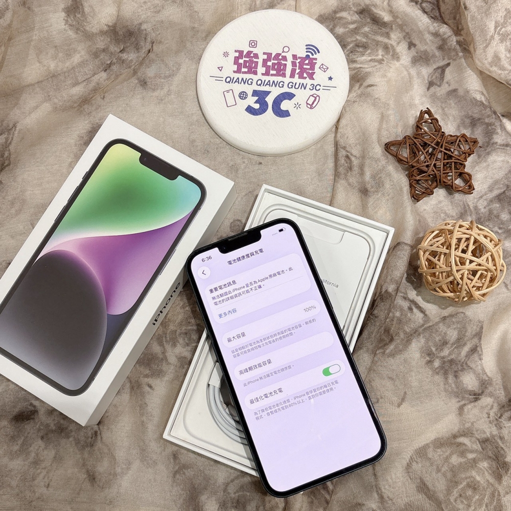 二手 iPhone14 128G 黑色*35078(店家保固)