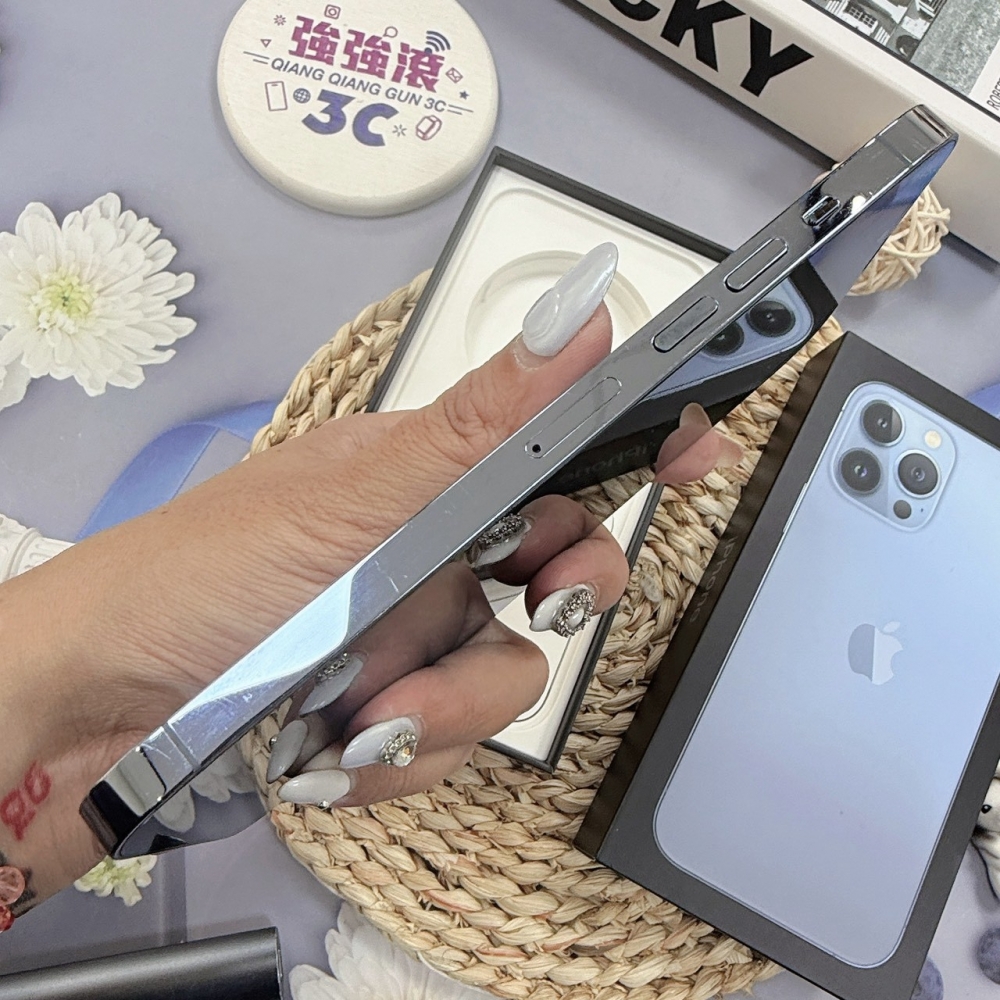 歸仁- 二手iphone13 PRO MAX 256G 藍色*91635(店家保固365天)