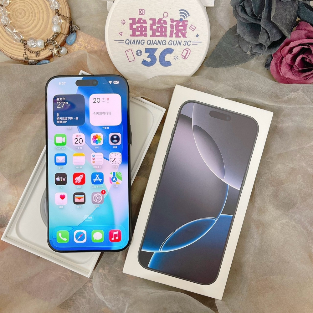 佳里-二手- iPhone16 Pro Max 512G 黑色#07467 (店家保固)