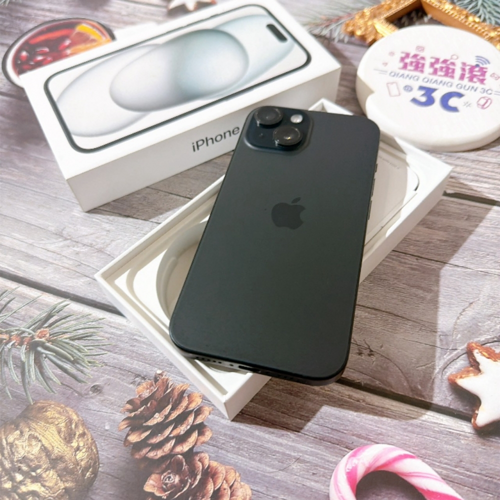 善化-二手 iPhone15 256G 黑色#17496（店家保固）