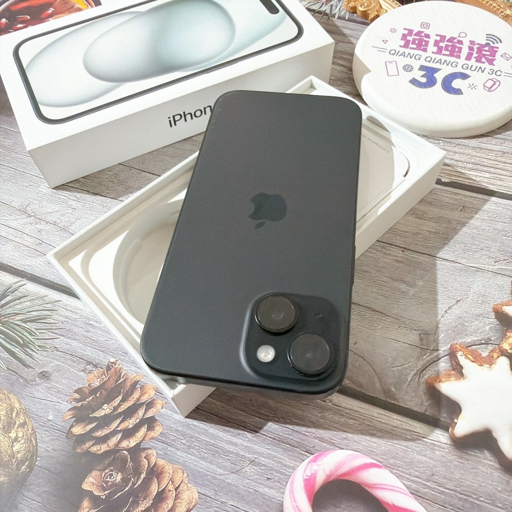 善化-二手 iPhone15 256G 黑色#17496（店家保固）