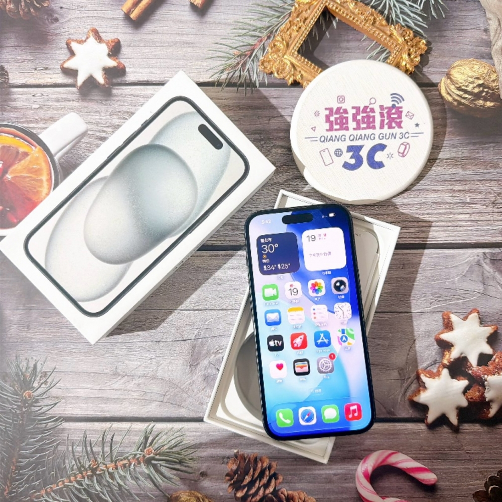 善化-二手 iPhone15 256G 黑色#17496（店家保固）