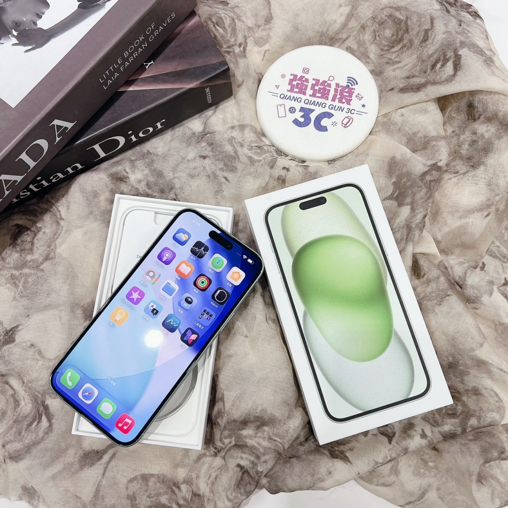 二手iPhone 15 plus 128G 綠色*30350(店家保365天)