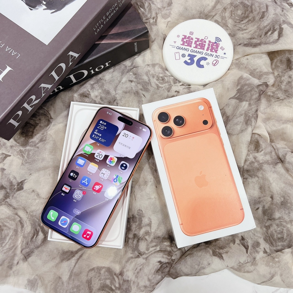 二手iPhone17 Pro Max 256G 橘色#46205（店家保固）