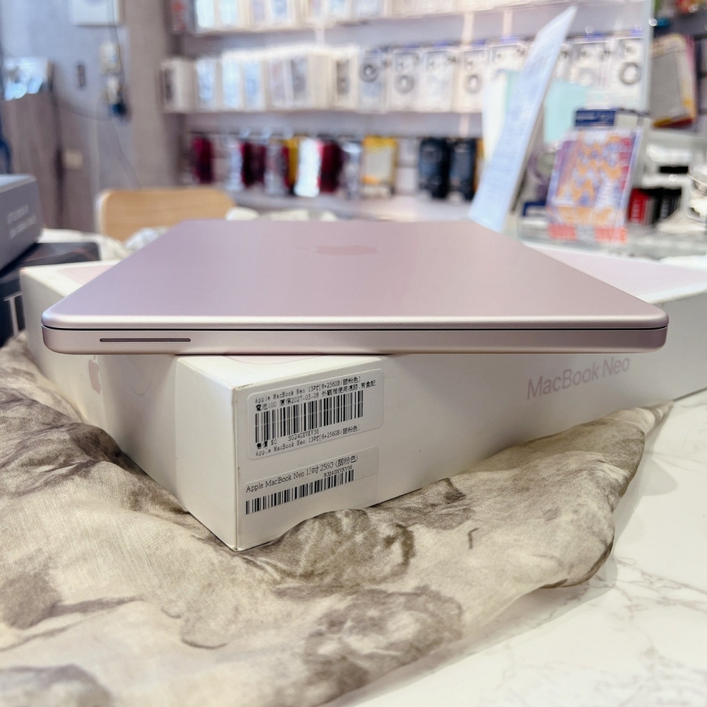 二手 Macbook Neo 12+256G 粉色*VKV36(原廠保固)