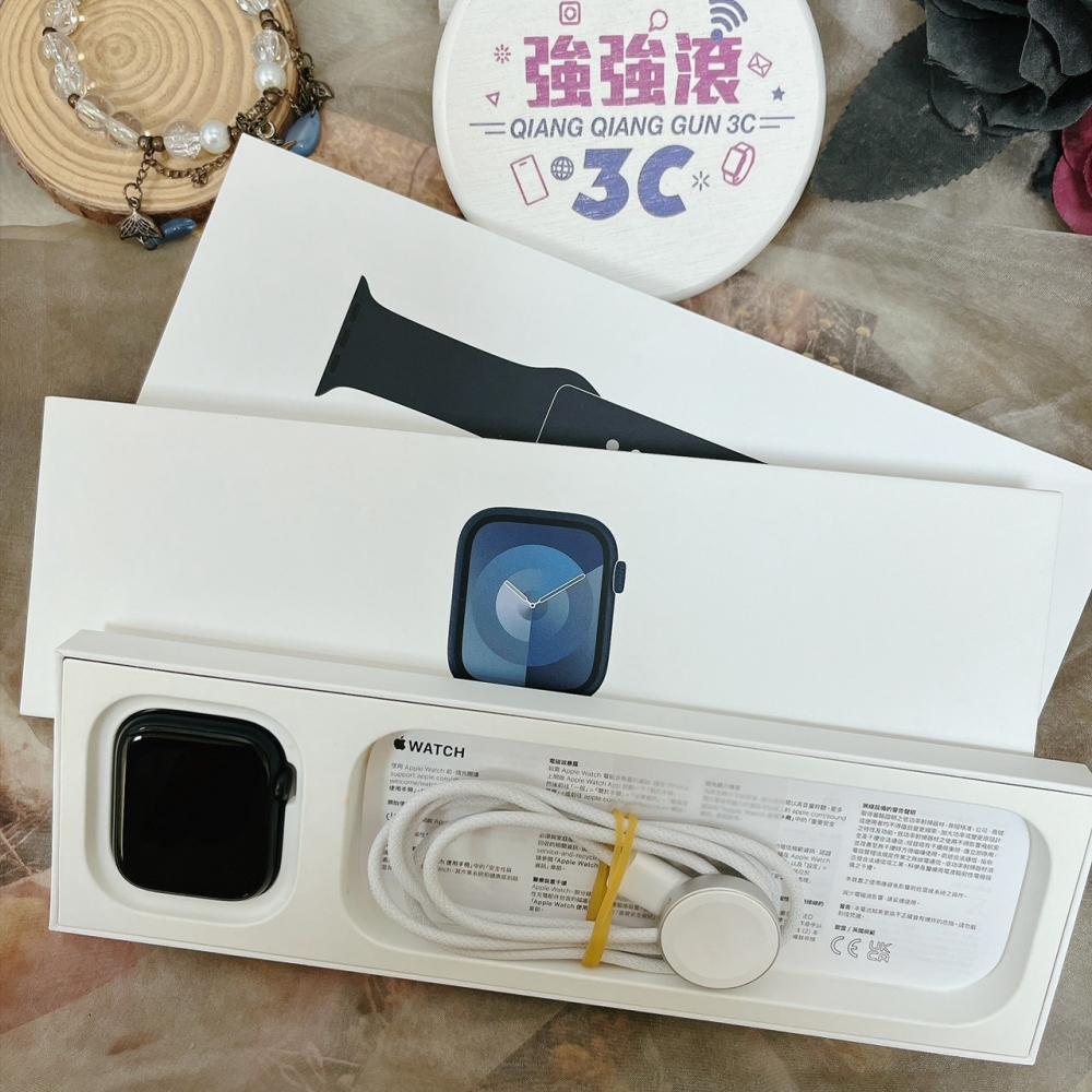 佳里-二手- Apple watch S9 45MM GPS 黑色#L14WJ(店家保固)