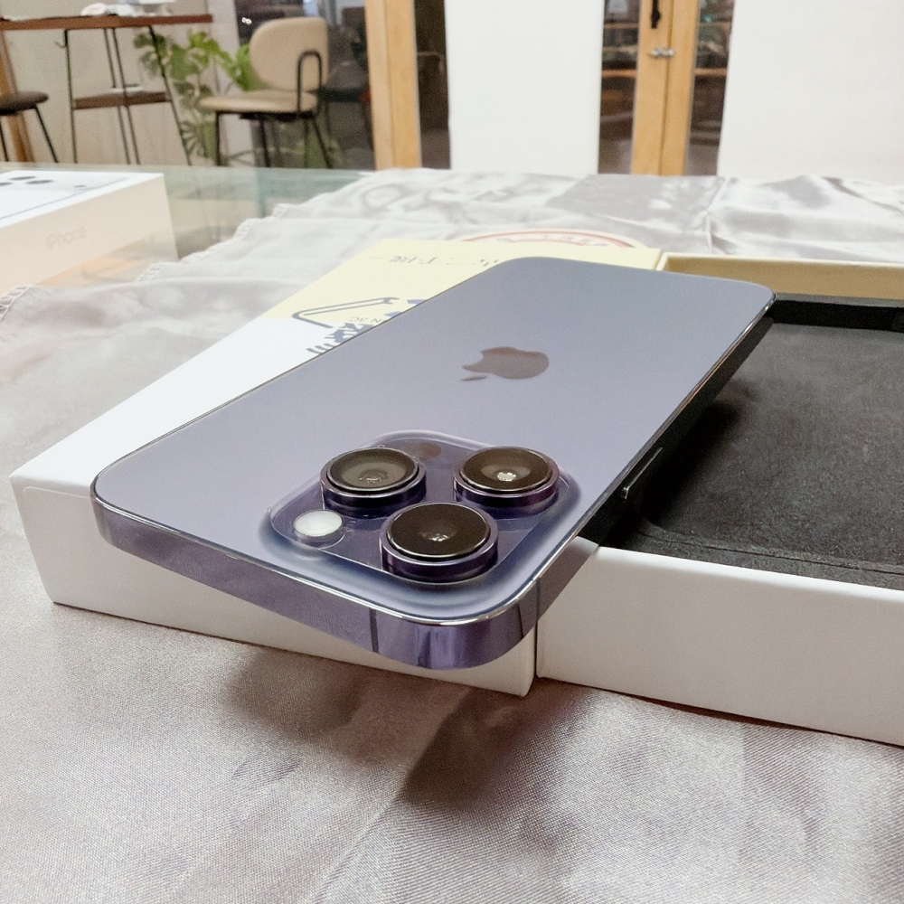 鹽行-二手 iphone 14 pro max 256G 紫色 #83762(店家保固)