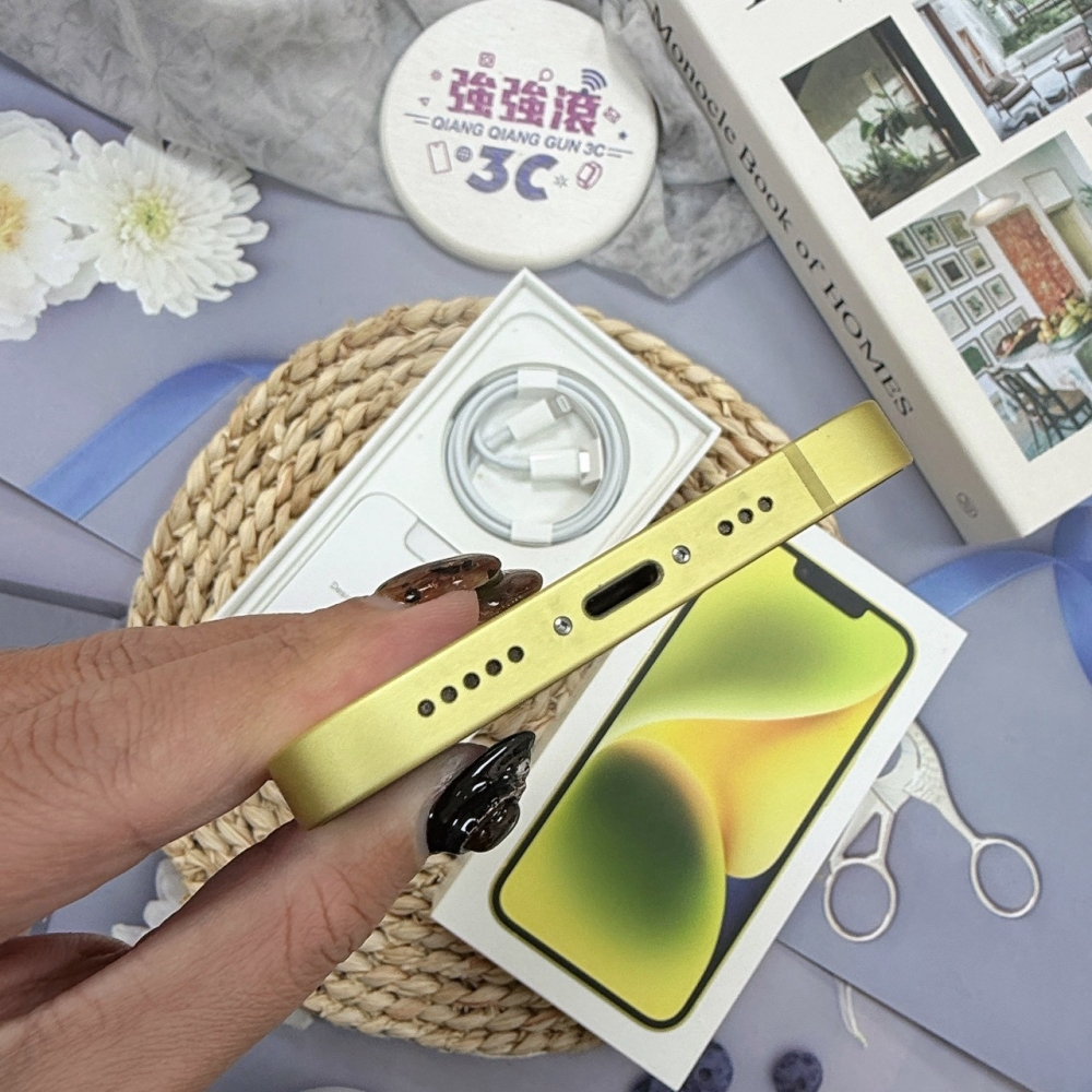 歸仁- 二手iphone 14 128G 黃色*04813（店家保365天）