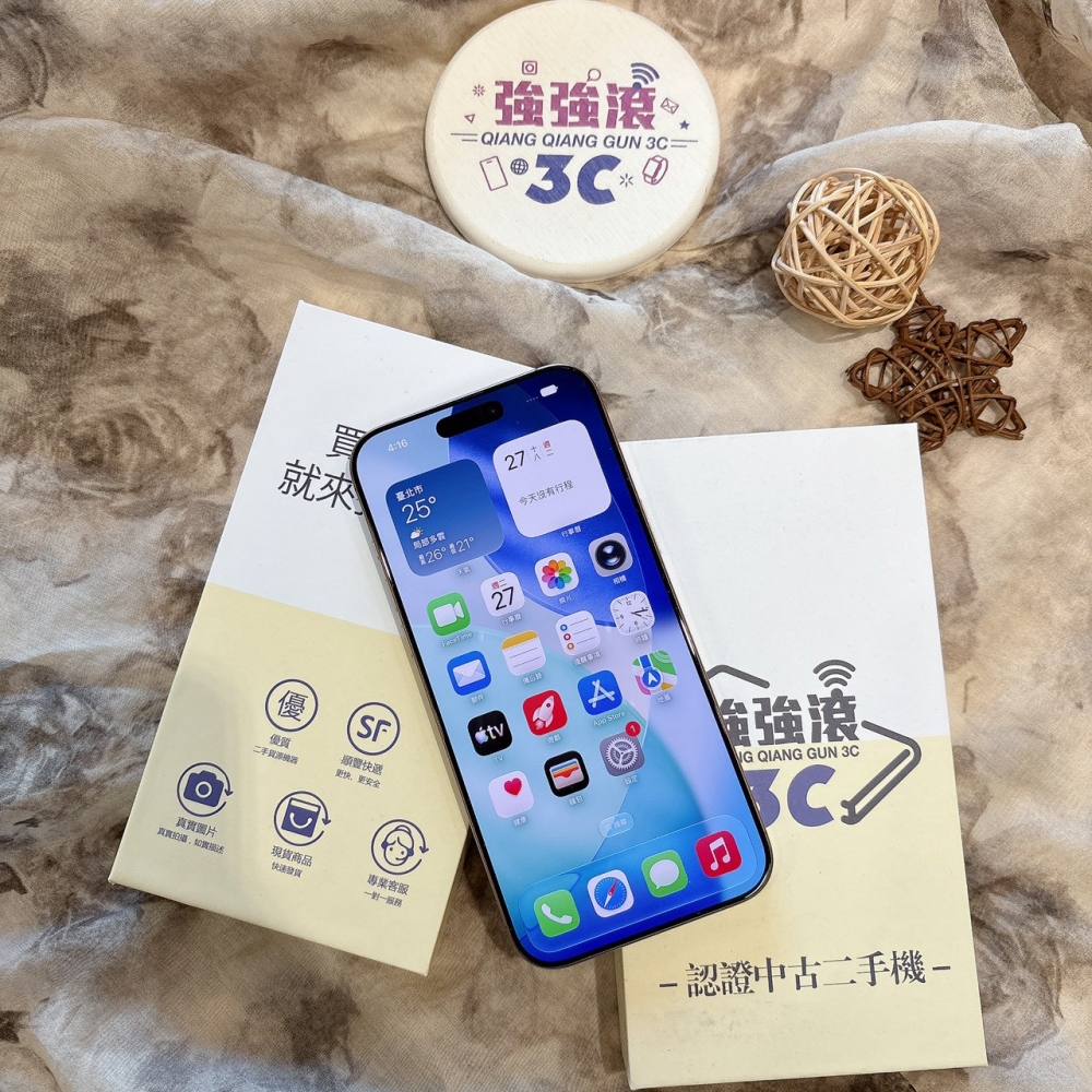 二手 iPhone16Promax 512G 金色*04031(店家保固)
